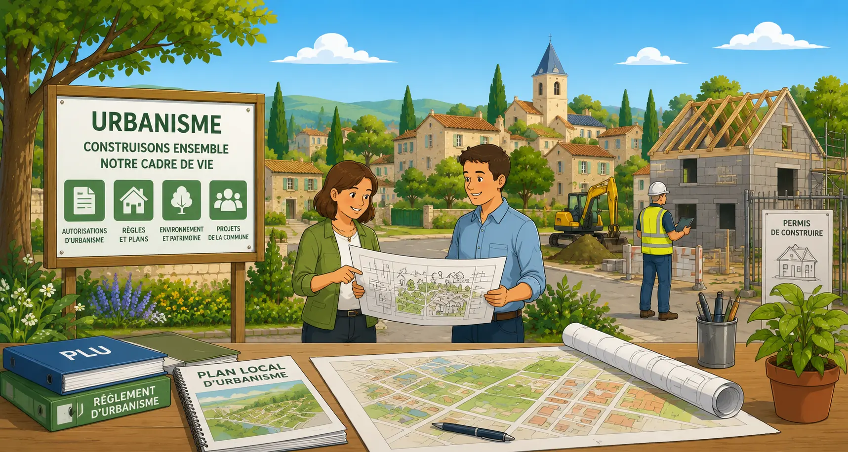 Urbanisme et travaux à Les Plans