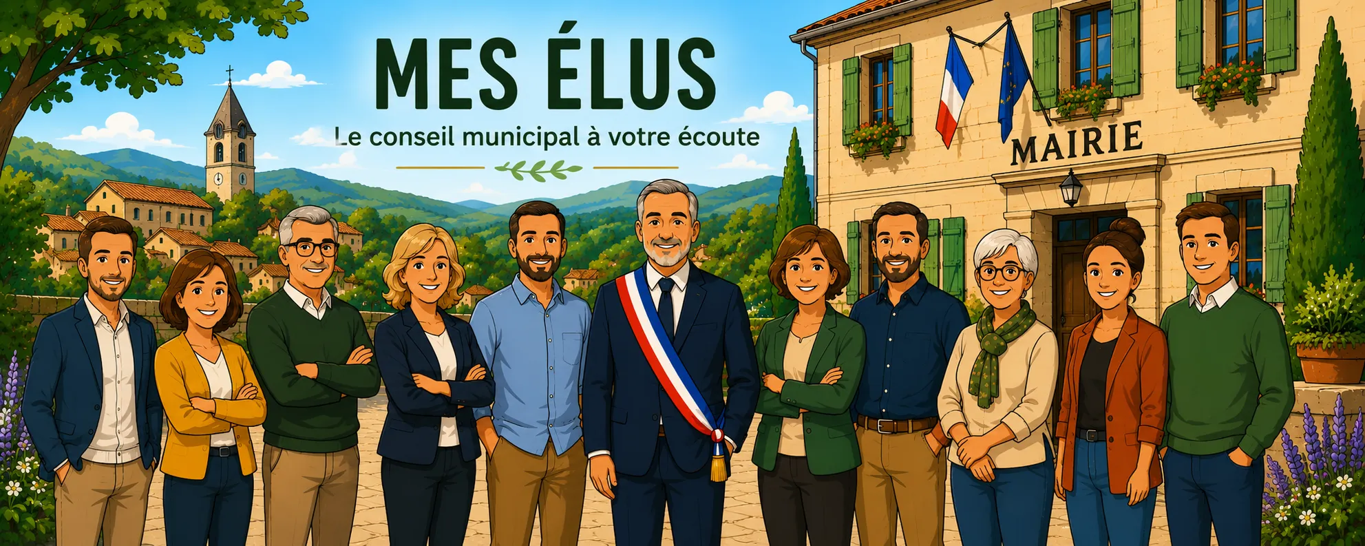 Le conseil municipal de la commune des Plans